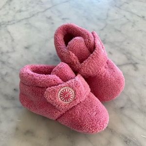 Pink baby Ugg booties - great used condition